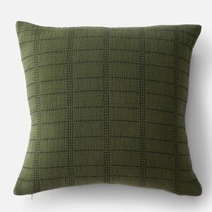 Schoolhouse quilted pillow cover